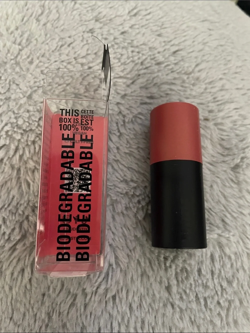 NUDESTIX Matte + Glow Cream Blush Stick — Rose Coral Tone